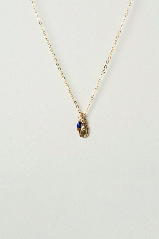 MINI SCARAB NECKLACE charlotte-penman-2