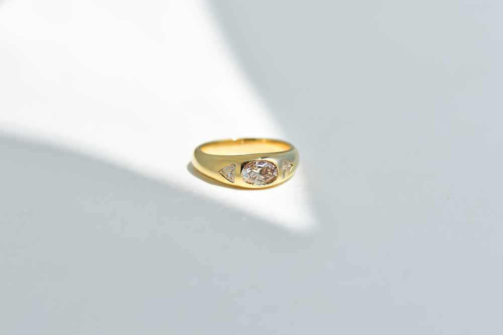 TAMSIN | RING | CHAMPAGNE DIAMOND | 18K GOLD