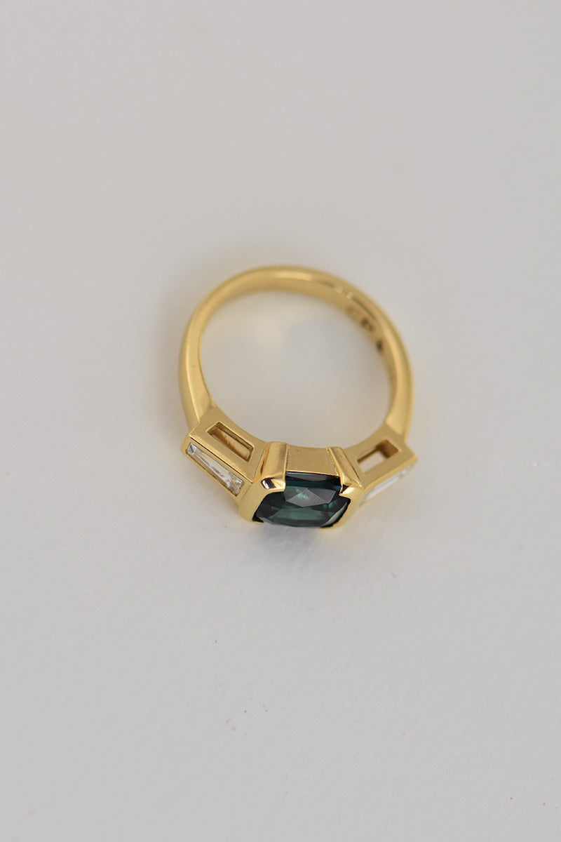 TRINH RING | TOURMALINE & DIAMOND charlotte-penman-2