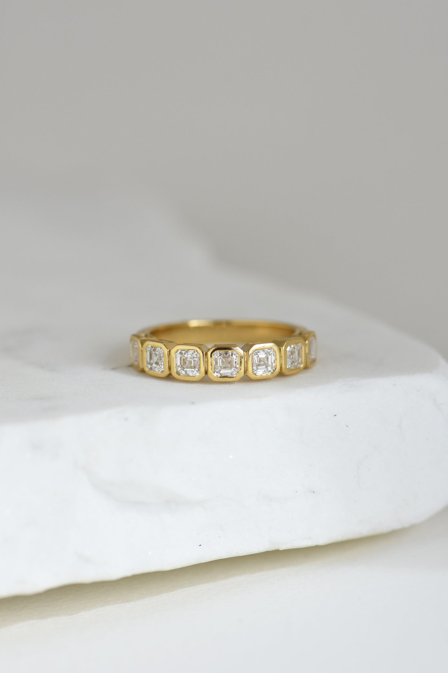 ASSCHER DIAMOND WEDDING RING charlotte-penman-2