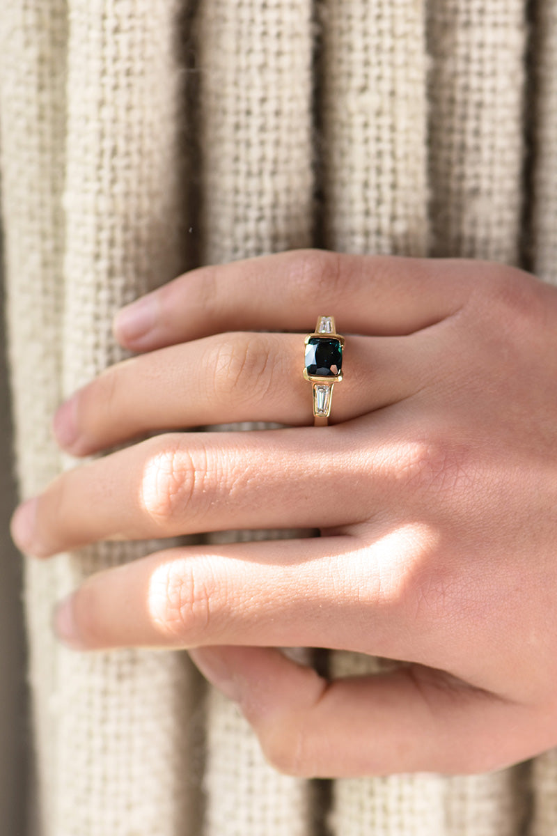 TRINH RING | TOURMALINE & DIAMOND charlotte-penman-2