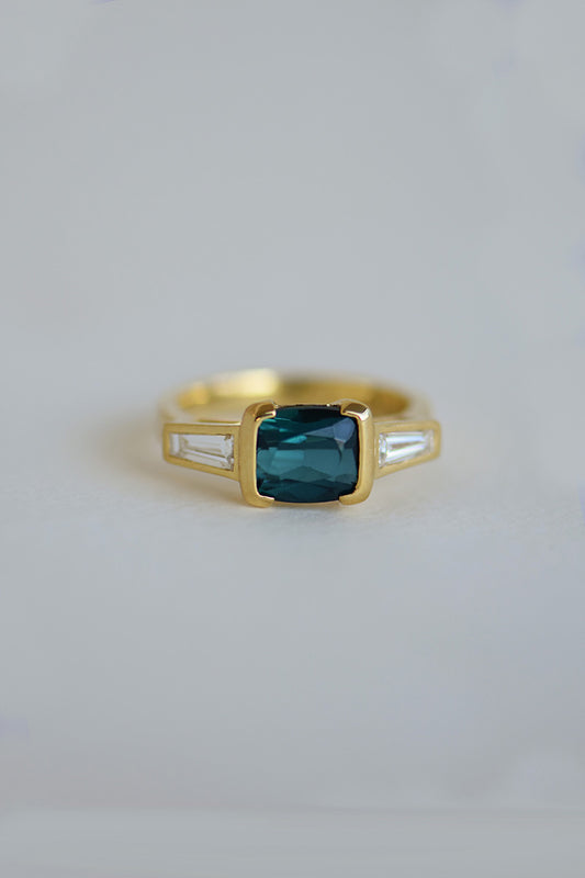 TRINH RING | TOURMALINE & DIAMOND charlotte-penman-2