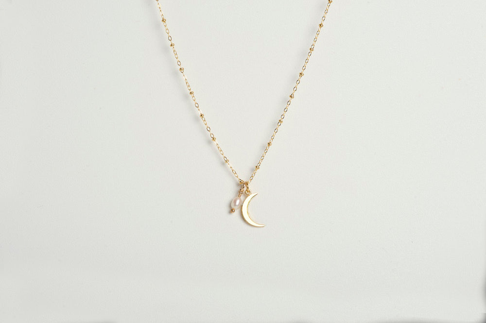 MIDNIGHT NECKLACE | PEARL | GOLD