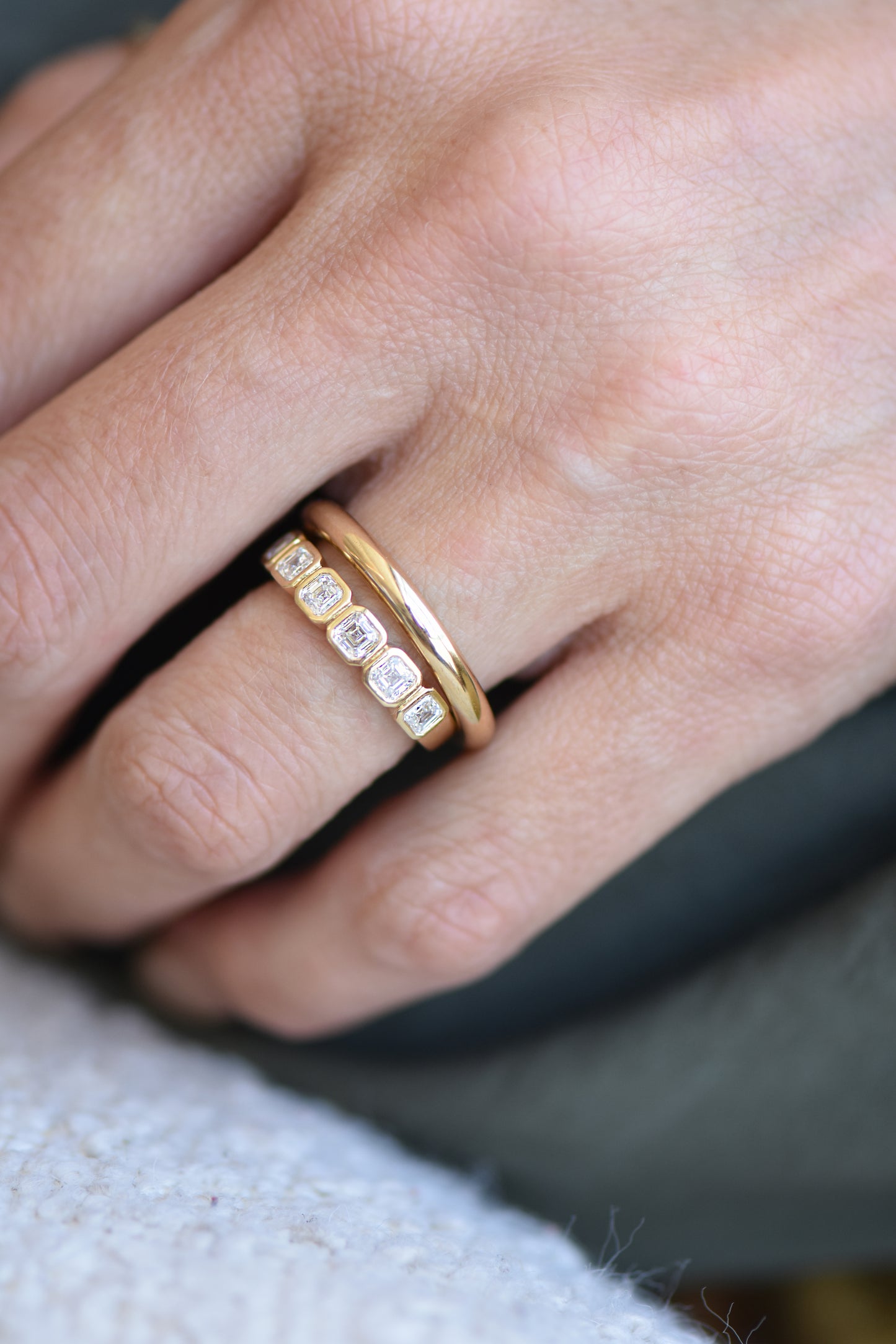 ASSCHER DIAMOND WEDDING RING charlotte-penman-2
