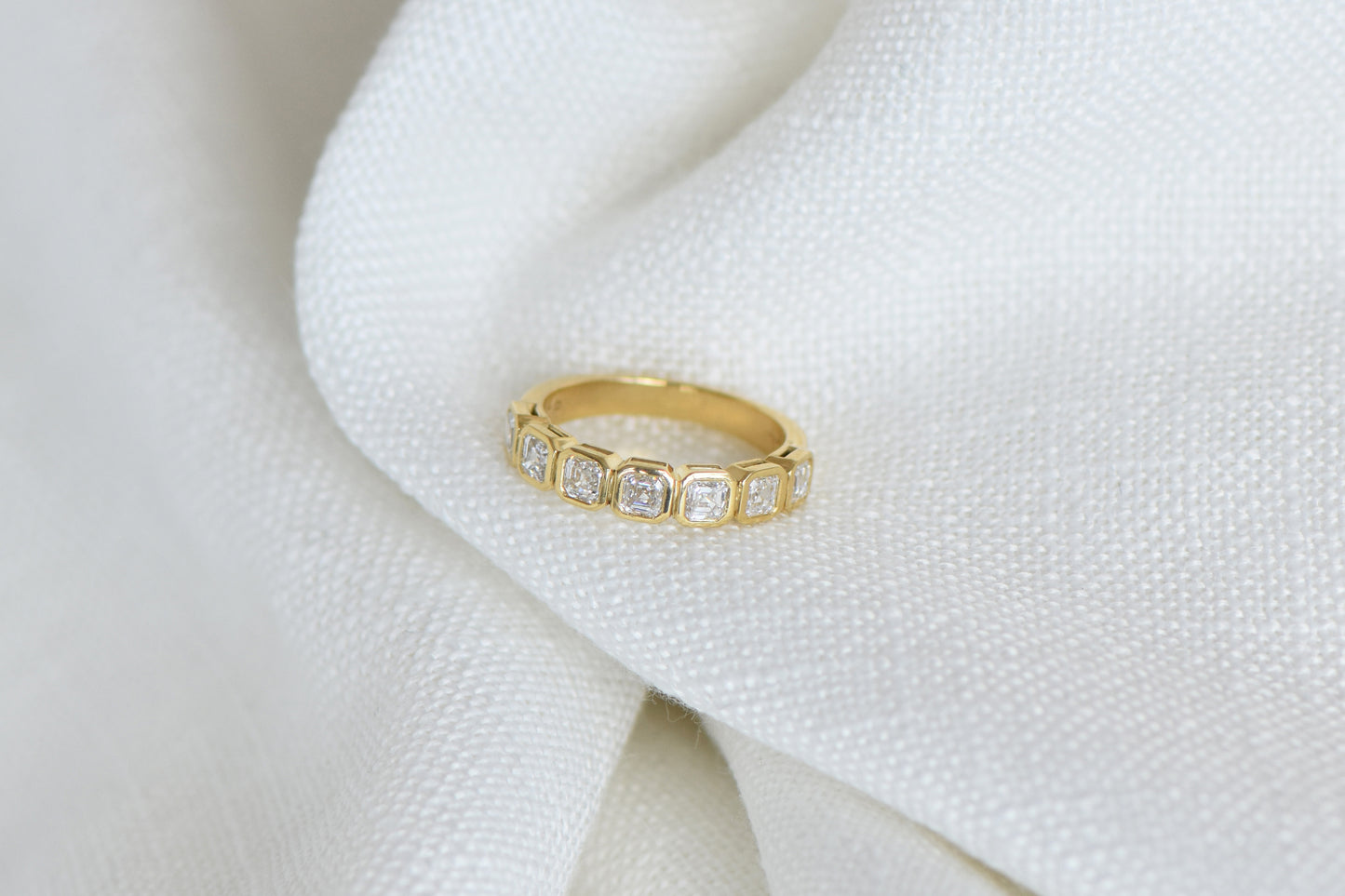 ASSCHER DIAMOND WEDDING RING charlotte-penman-2