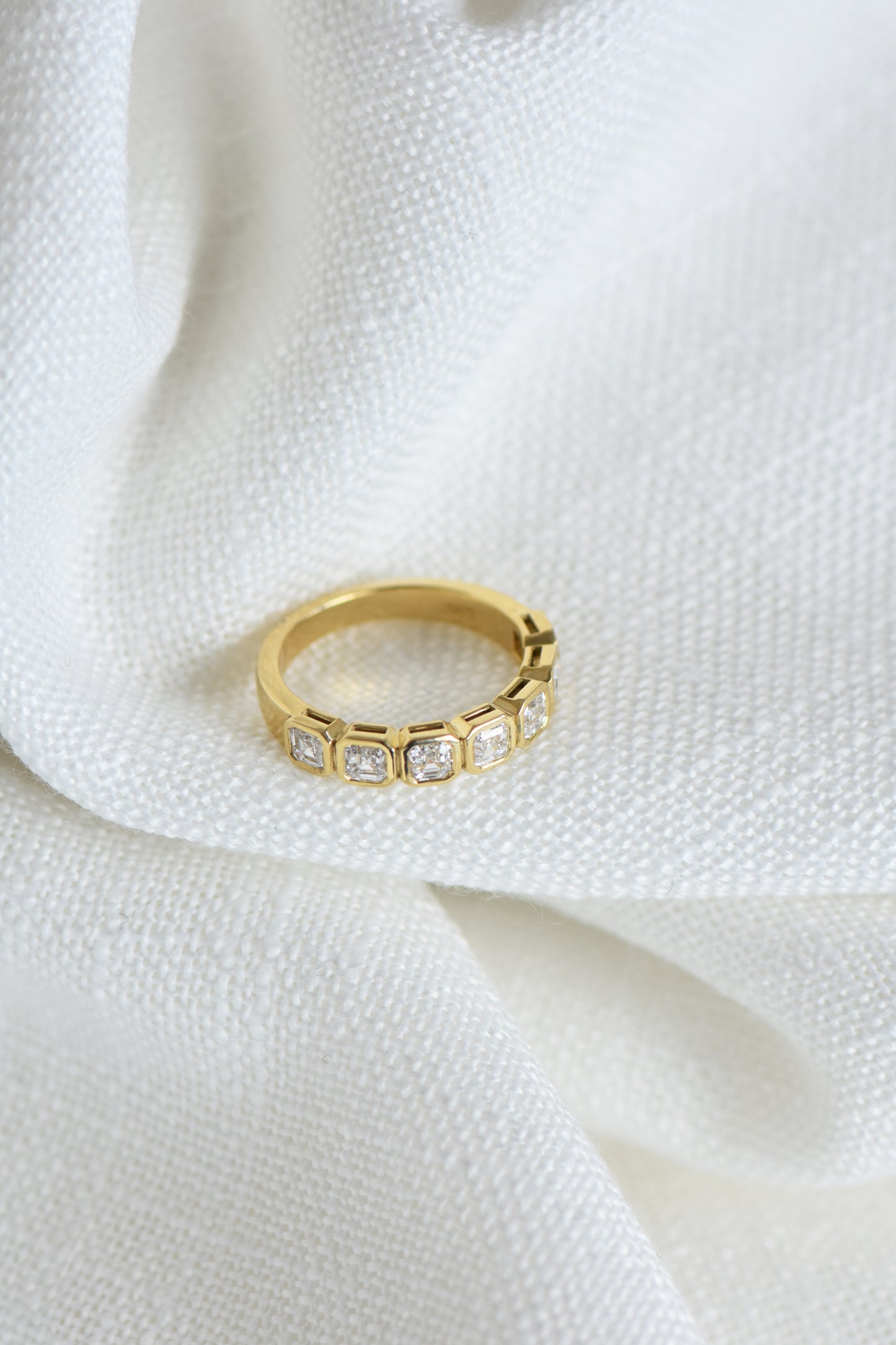 ASSCHER DIAMOND WEDDING RING charlotte-penman-2