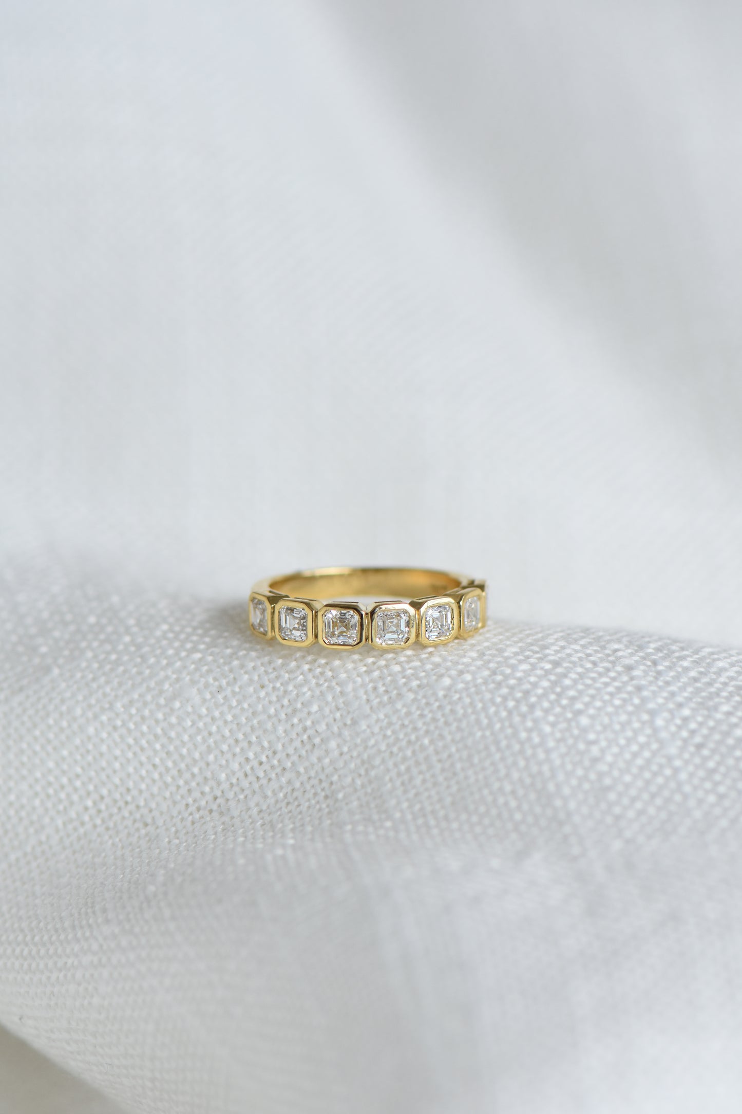 ASSCHER DIAMOND WEDDING RING charlotte-penman-2