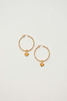 BEBE HEART HOOPS