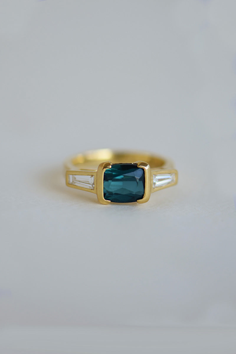 TRINH RING | TOURMALINE & DIAMOND charlotte-penman-2