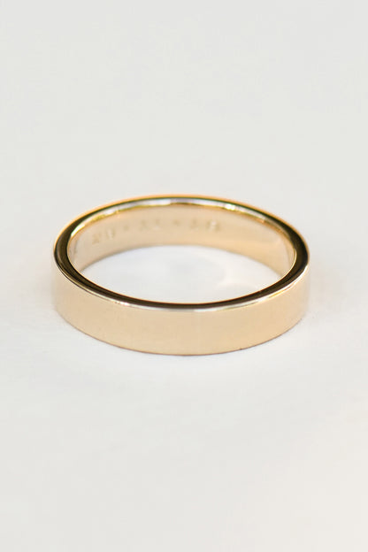 VINNY WEDDING BAND 4.5MM