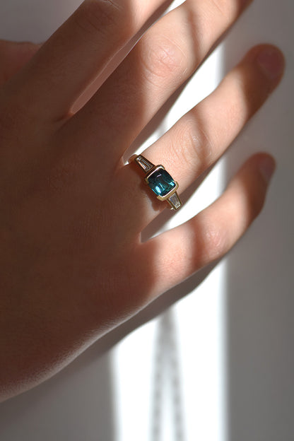 TRINH RING | TOURMALINE & DIAMOND charlotte-penman-2