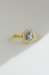ULIA RING | AQUAMARINE & DIAMOND