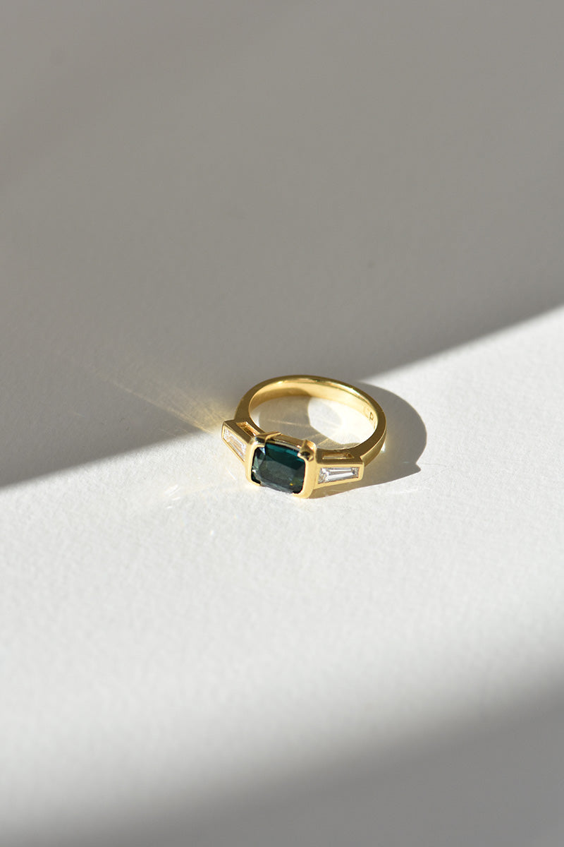 TRINH RING | TOURMALINE & DIAMOND charlotte-penman-2