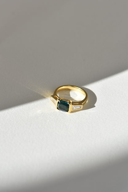 TRINH RING | TOURMALINE & DIAMOND charlotte-penman-2
