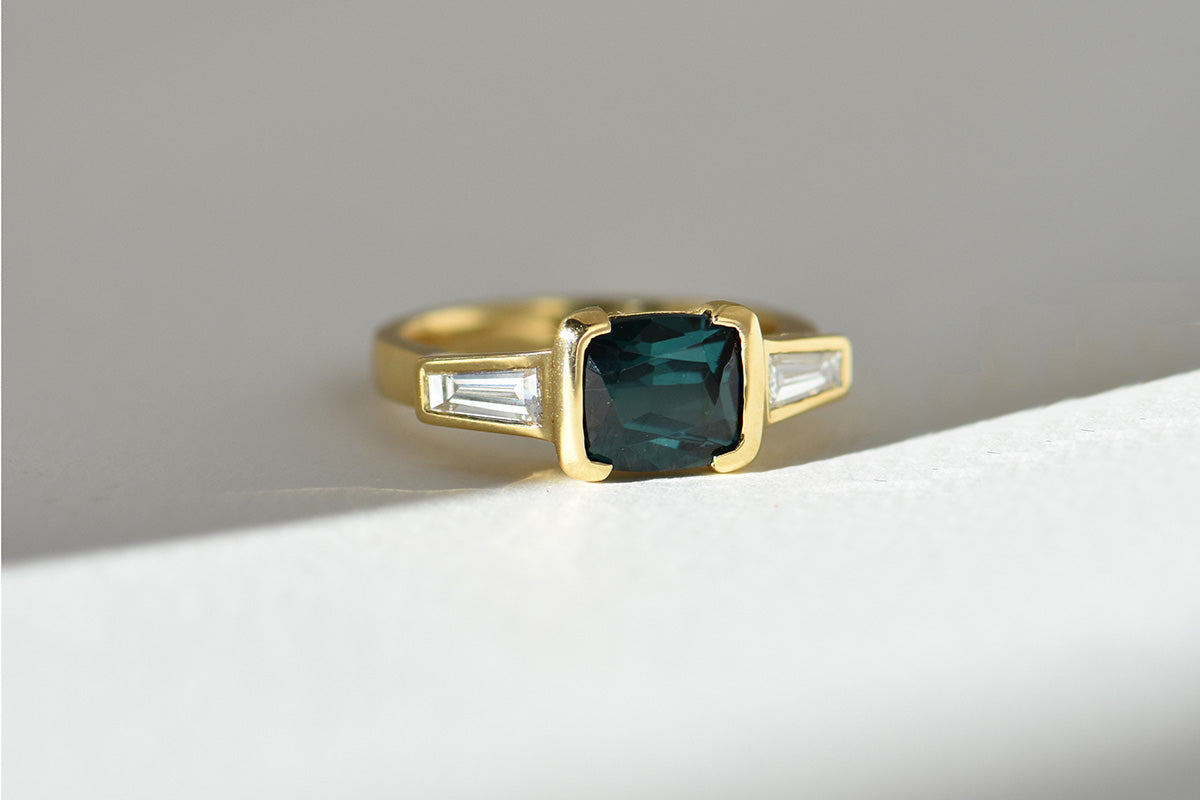 TRINH RING | TOURMALINE & DIAMOND charlotte-penman-2